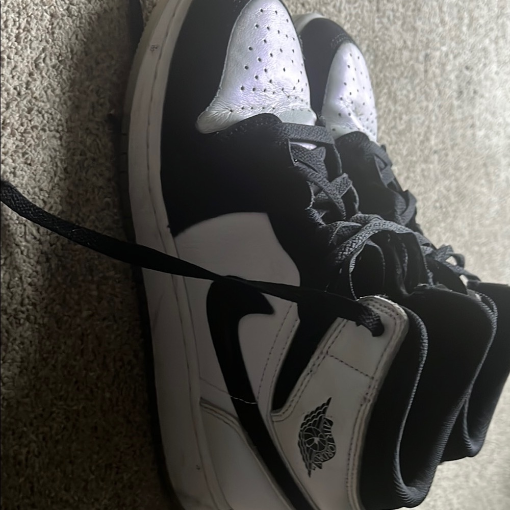 Jordan Black and White High-Top Sneakers